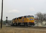 UP 4950 leads two other UP units on a CSX train